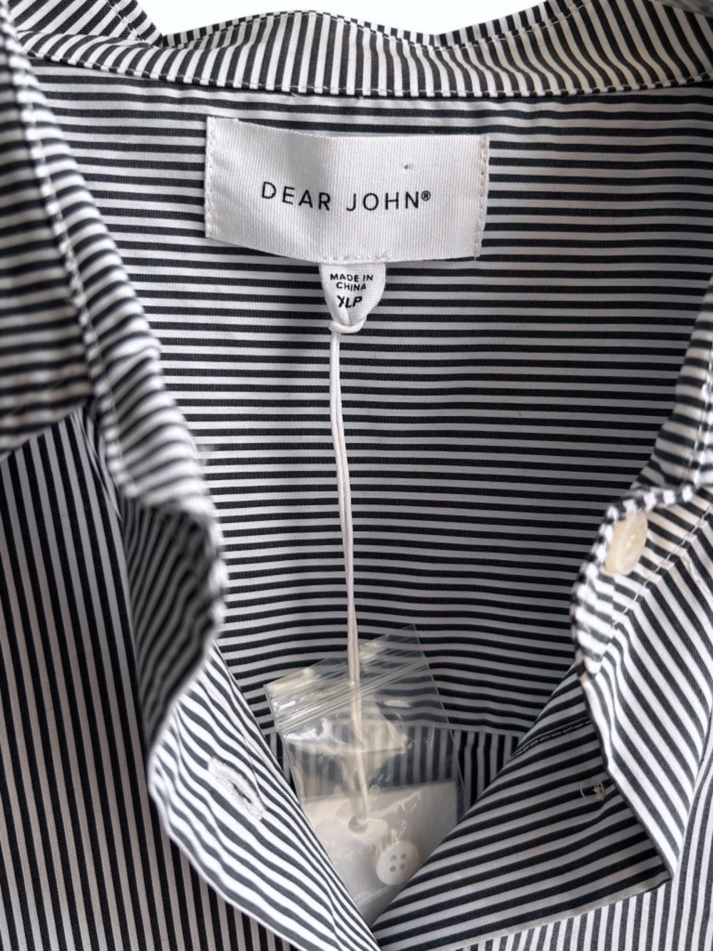 NWT DEAR JOHN Long / Roll Up Sleeve Cotton Blend Blouse - Picture 4 of 8